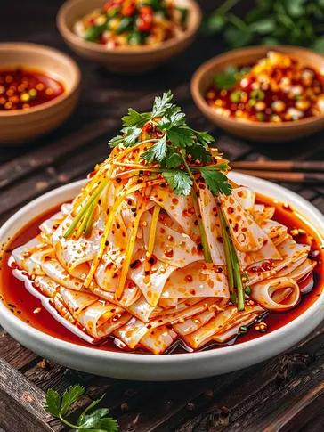 小時(shí)候常吃的咱家自制涼皮做法來(lái)了: 1. 揉